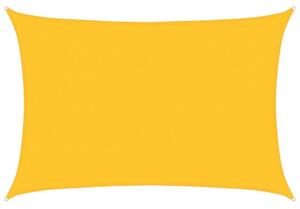 Żagiel przeciwsłoneczny, 160 g/m², żółty, 5x7 m, hdpe