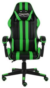 Fotel dla gracza, czarno-zielony, sztuczna skóra