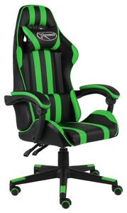 Fotel dla gracza, czarno-zielony, sztuczna skóra