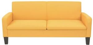 Sofa 3-osobowa, Å¼Ã³Åta, 180 x 65 x 76 cm