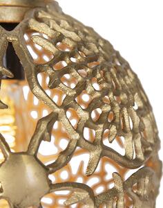 Lampa wisząca Art Deco złota wydłużona 3-punktowa - Maro Oswietlenie wewnetrzne
