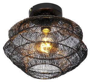 Orientalna lampa sufitowa czarna 25 cm - Vadi Oswietlenie wewnetrzne