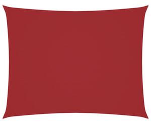 Prostokątny żagiel ogrodowy, tkanina oxford, 3x4 m, czerwony