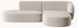 Narożna sofa modułowa z weluru Chiara