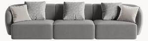 Sofa modułowa z weluru Chiara (4-osobowa), S 266 cm