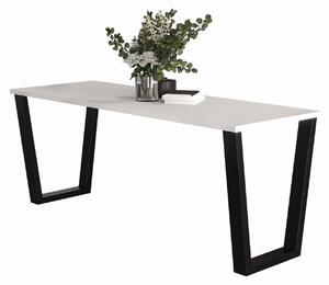 Darmowa dostawa Olimp - industrialny stół loft 185x67 cm - biały mat