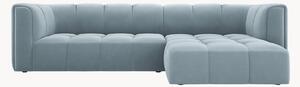 Narożna sofa modułowa o wyglądzie aksamitu Adams