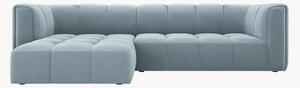 Narożna sofa modułowa o wyglądzie aksamitu Adams