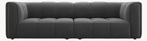 Sofa modułowa o wyglądzie aksamitu Adams (3-osobowa), S 226 cm