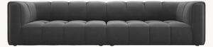 Sofa modułowa o wyglądzie aksamitu Adams (4-osobowa), S 286 cm
