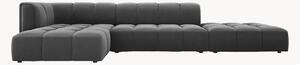 Narożna sofa modułowa o wyglądzie aksamitu Adams
