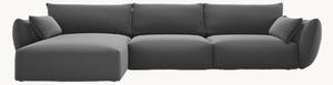 Sofa narożna z weluru Clau