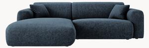 Sofa narożna z szenilu Theo