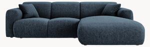 Sofa narożna z szenilu Theo