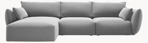 Sofa narożna z weluru Clau