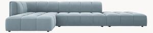 Narożna sofa modułowa o wyglądzie aksamitu Adams