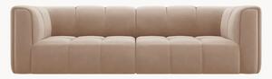 Sofa modułowa o wyglądzie aksamitu Adams (3-osobowa), S 226 cm