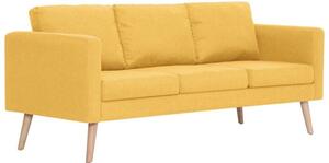 Sofa 3-osobowa tapicerowana tkaninÄ , Å¼Ã³Åta