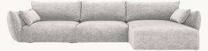 Sofa narożna z szenilu Clau