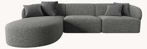 Narożna sofa modułowa z szenilu Chiara