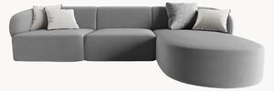 Narożna sofa modułowa z weluru Chiara