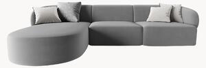 Narożna sofa modułowa z weluru Chiara