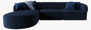 Narożna sofa modułowa z weluru Chiara