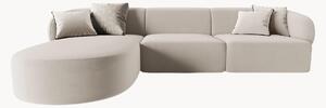Narożna sofa modułowa z weluru Chiara