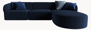 Narożna sofa modułowa z weluru Chiara