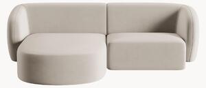 Narożna sofa modułowa z weluru Chiara