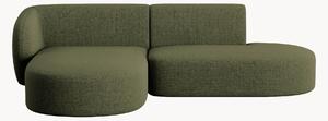 Narożna sofa modułowa z szenilu Chiara