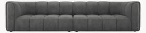 Sofa modułowa z szenilu Adams (4-osobowa), S 286 cm