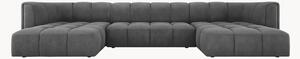 Sofa panoramiczna z szenilu Adams (5-osobowa)