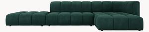 Narożna sofa modułowa z szenilu Adams