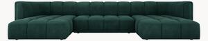 Sofa panoramiczna z szenilu Adams (5-osobowa)