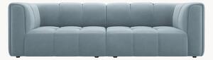 Sofa modułowa o wyglądzie aksamitu Adams (3-osobowa), S 226 cm
