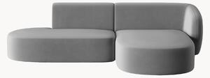 Narożna sofa modułowa z weluru Chiara