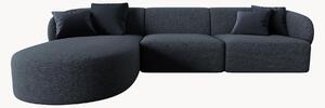 Narożna sofa modułowa z szenilu Chiara