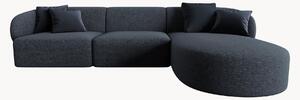 Narożna sofa modułowa z szenilu Chiara