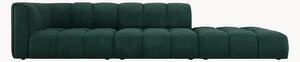 Sofa modułowa z szezlongiem z szenilu Adams (4-osobowa)