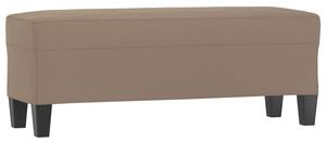 Ławka, taupe, 100x35x41 cm, obity mikrofibrą