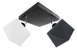 Belis Żyrandol natynkowy DIAMENT 2xE27/60W/230V czarno-biały BE0067