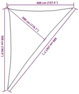 Żagiel przeciwsłoneczny, 160 g/m², biały, 4x5x6,8 m, hdpe