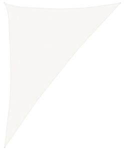 Żagiel przeciwsłoneczny, 160 g/m², biały, 4x5x6,8 m, hdpe