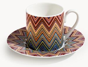 Komplet filiżanek ze spodkiem z porcelany kostnej Jarris, 2 elem