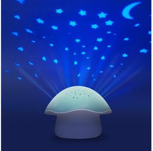 Pabobo PABOBO - Projektor z muzyką STAR MUSHROOM 3xAA niebieski AG0786