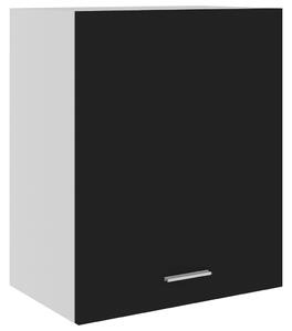 Szafka wisząca, czarna, 50x31x60 cm, płyta wiórowa