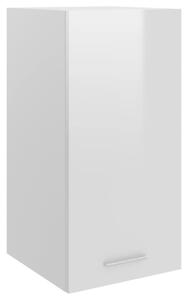 Szafka wisząca, wysoki połysk, biała, 29,5x31x60 cm, płyta