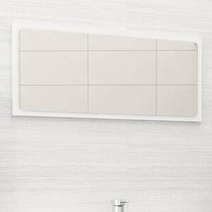 Lustro łazienkowe, białe, 80x1,5x37 cm, płyta wiórowa