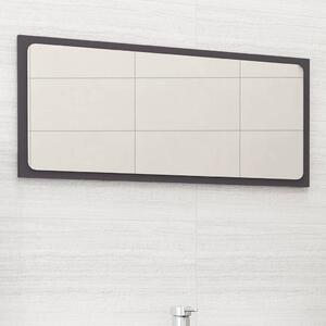 Lustro łazienkowe, szare, 80x1,5x37 cm, płyta wiórowa